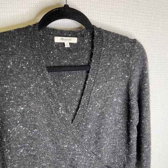 Madewell | Donegal Wrap-Front Pullover Sweater Medium‎ - Picture 5 of 8